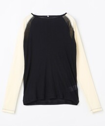 新品 ベースレンジ カットソー Tシャツ X ブラック BASERANGE｜ベースレンジのTシャツ/カットソー（ブラック/黒色系