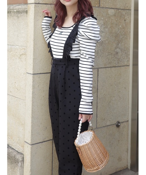 jumelle（ジュメロ）の「dot 2way salopette（サロペット/オーバーオール・レディース・ブラック・SMALL/MEDIUM）」の11枚目の写真