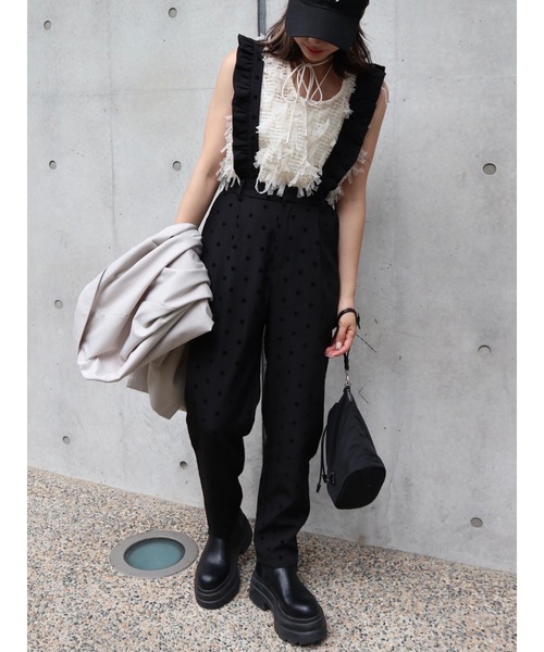 jumelle（ジュメロ）の「dot 2way salopette（サロペット/オーバーオール・レディース・ブラック・SMALL/MEDIUM）」の15枚目の写真