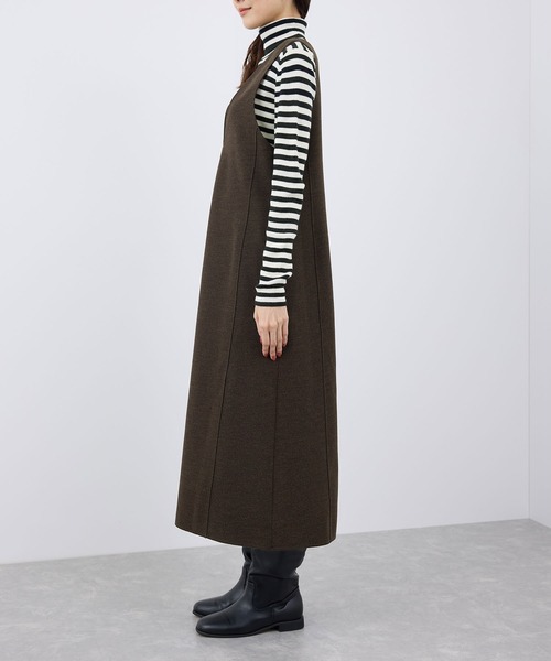ROPE' PICNIC（ロペピクニック）の「前後2WAY/ジャージメルトンワンピース（ワンピース・レディース・ブラック/ダークブラウン/グレー・38/36）」の19枚目の写真
