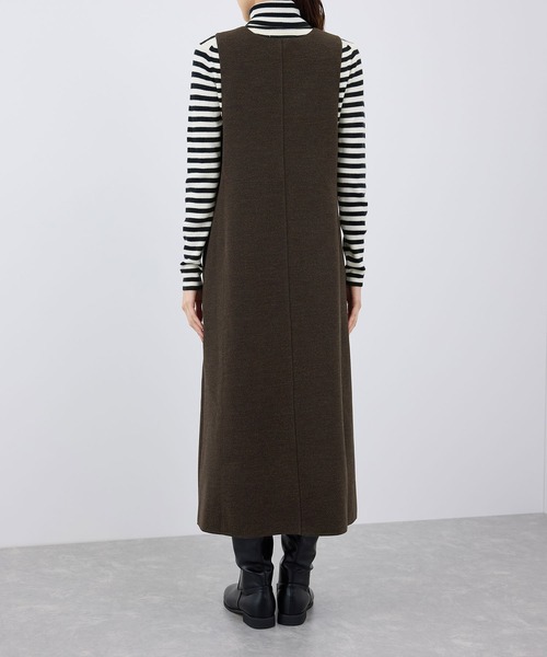 ROPE' PICNIC（ロペピクニック）の「前後2WAY/ジャージメルトンワンピース（ワンピース・レディース・ブラック/ダークブラウン/グレー・38/36）」の20枚目の写真