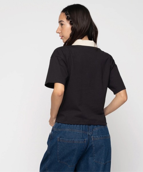 ROXY(ロキシー)の「DESERT FLOWER /ロキシードローコードポシャツ(ポロシャツ・レディース・ホワイト/グリーン/ブラック・MEDIUM/LARGE/SMALL)」の12枚目の写真