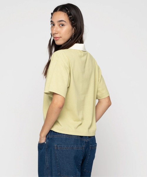 ROXY(ロキシー)の「DESERT FLOWER /ロキシードローコードポシャツ(ポロシャツ・レディース・ホワイト/グリーン/ブラック・MEDIUM/LARGE/SMALL)」の14枚目の写真