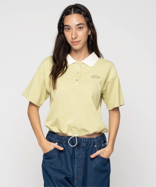 ROXY(ロキシー)の「DESERT FLOWER /ロキシードローコードポシャツ(ポロシャツ・レディース・ホワイト/グリーン/ブラック・MEDIUM/LARGE/SMALL)」の15枚目の写真