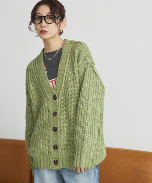 45R アルルとフロートのミックスカーディガン　ニット 45R（フォーティファイブアール）の「フロートニットカーディガン