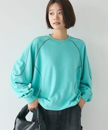 【ユニセックス】裏毛切り替えプルオーバー