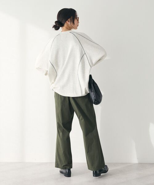 CRAFT STANDARD BOUTIQUE（クラフトスタンダードブティック）の「【ユニセックス】裏毛切り替えプルオーバー（スウェット・レディース・ホワイト系その他/マスタード/ブラック/ブルーグリーン・M/L/XL）」の10枚目の写真