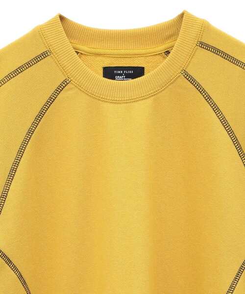 CRAFT STANDARD BOUTIQUE（クラフトスタンダードブティック）の「【ユニセックス】裏毛切り替えプルオーバー（スウェット・レディース・ホワイト系その他/マスタード/ブラック/ブルーグリーン・M/L/XL）」の17枚目の写真