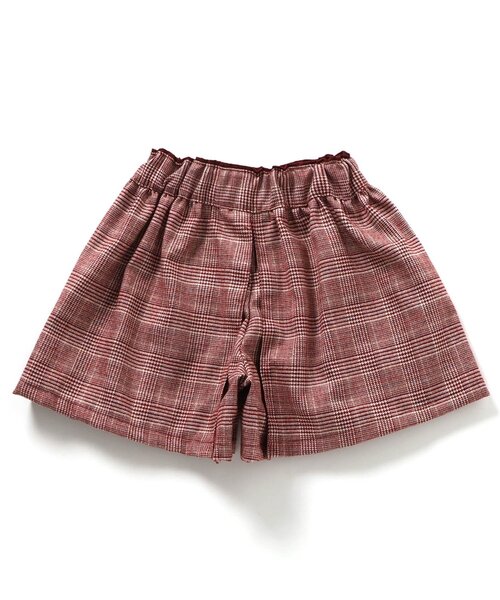 Seraph(セラフ)の「ラメチェックキュロットパンツ(その他パンツ・キッズ・ライトインディゴブルー/ブラウン/レッド・140/80/90/100/110/120/130)」の7枚目の写真
