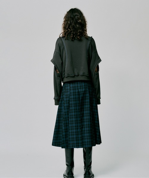 led.tokyo（レッドトウキョウ）の「【led.tokyo】ダメージステッチスウェット（スウェット・レディース・レッド/チャコールグレー/グレー・FREE）」の12枚目の写真