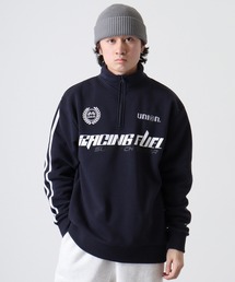 76（セブンティシックス）の「WS select 76Lubricants ストレッチ裏起毛ハーフジップシャツ（スウェット）」