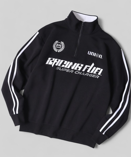 WS select 76Lubricants ストレッチ裏起毛ハーフジップシャツ（スウェット）｜76（セブンティシックス） 5,013円