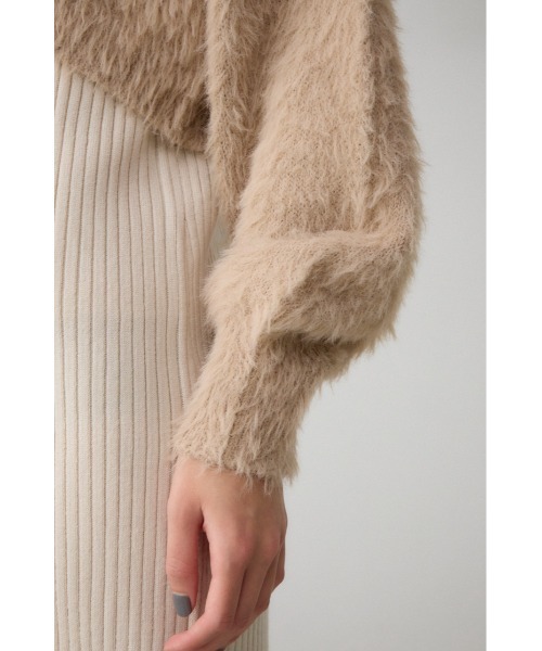 AZUL by moussy(アズールバイマウジー)の「シャギーセットニットワンピース(ワンピース・レディース・アイボリー/ブラック・SMALL/MEDIUM)」の11枚目の写真