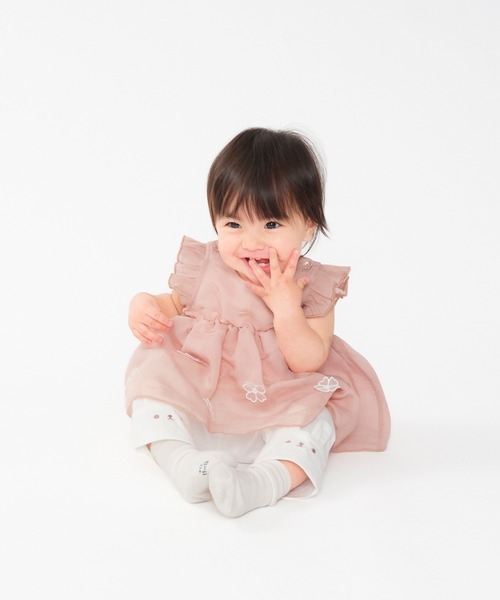 pink様　NOKO-PLEATS ノコオーノ お花モチーフ チュニック セール】お花モチーフ付チュニック（チュニック）｜kids zoo