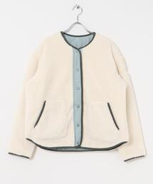 AIGLE | AIGLE　リバーシブル シェルパフリース(ノーカラージャケット)