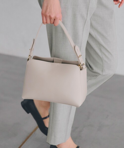 grove（グローブ）の「【雑誌掲載】人間工学シンプルダブルショルダー【入卒対応可】（ショルダーバッグ・レディース・ブラウン系その他/サックスブルー/ライトグレー/ブラック・00）」の3枚目の写真