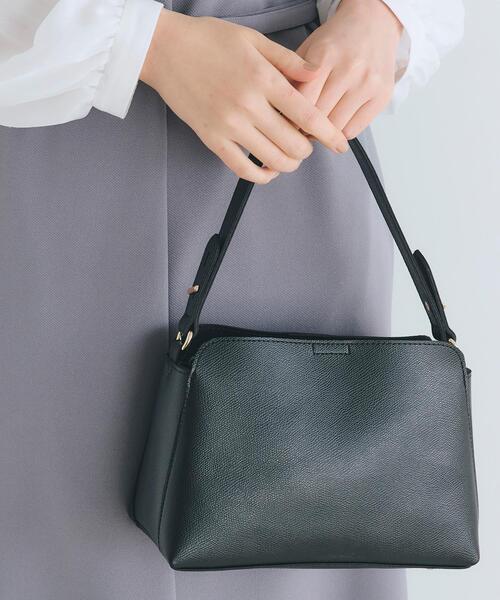 grove（グローブ）の「【雑誌掲載】人間工学シンプルダブルショルダー【入卒対応可】（ショルダーバッグ・レディース・ブラウン系その他/サックスブルー/ライトグレー/ブラック・00）」の2枚目の写真