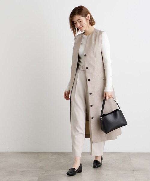 grove（グローブ）の「【雑誌掲載】人間工学シンプルダブルショルダー【入卒対応可】（ショルダーバッグ・レディース・ブラウン系その他/サックスブルー/ライトグレー/ブラック・00）」の8枚目の写真