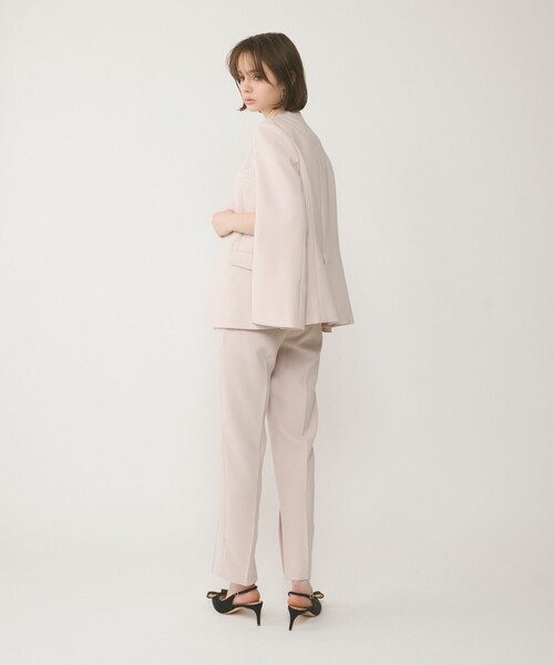 GRACE CONTINENTAL（グレースコンチネンタル）の「ダブルクロスノーカラージャケット（ノーカラージャケット・レディース・ベージュ/ブラック・34/36/38）」の10枚目の写真