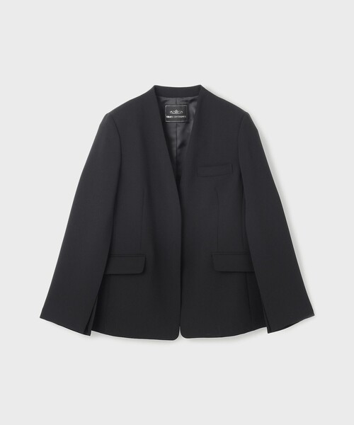 GRACE CONTINENTAL（グレースコンチネンタル）の「ダブルクロスノーカラージャケット（ノーカラージャケット・レディース・ベージュ/ブラック・34/36/38）」の22枚目の写真