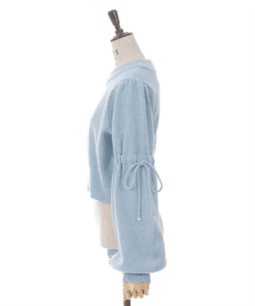 axes femme(アクシーズファム)の「ドロストリボンメランジニット(ニット/セーター・レディース・サックスブルー/グレー/ピンク・FREE)」の6枚目の写真