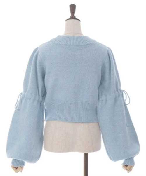 axes femme(アクシーズファム)の「ドロストリボンメランジニット(ニット/セーター・レディース・サックスブルー/グレー/ピンク・FREE)」の5枚目の写真