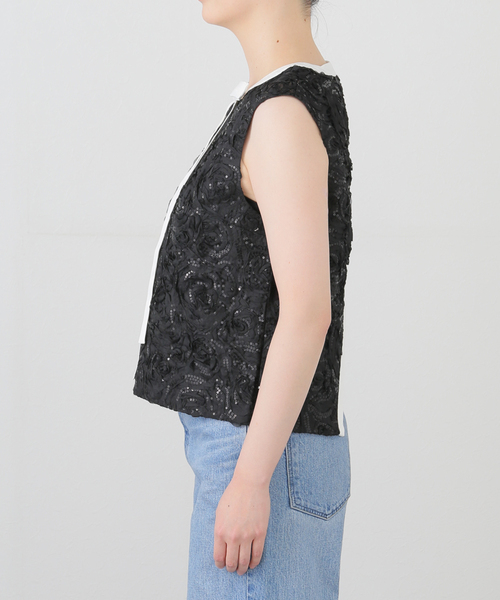 セール】【BAUM UND PFERDGARTEN】Roses and Sequins Blouse