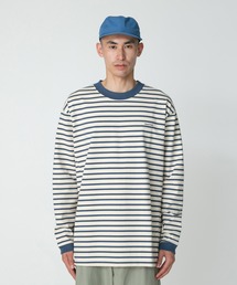 Snow Peak（スノーピーク）の「Heavy Cotton Border Long Sleeve T-Shirt ボーダーTシャツ（Tシャツ/カットソー・メンズ）」
