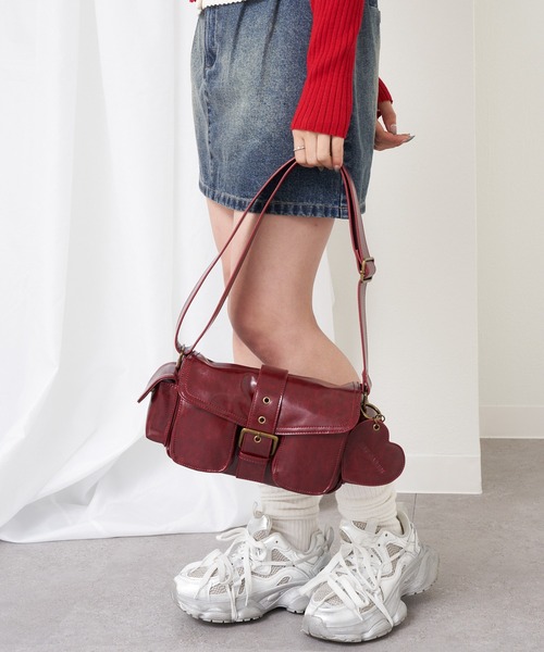[REST&RECREATION] RR WASHED COTTON ショルダーバッグ ★新作★ ショルダーバッグ レディース ミニバッグ[品番：JOKW0012202