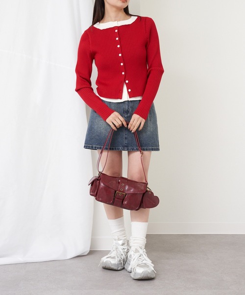 RAY CASSIN（レイカズン）の「チャーム付ショルダーバッグ（ショルダーバッグ・レディース・キャメル/ブラウン/レッド・FREE）」の13枚目の写真