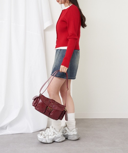 RAY CASSIN（レイカズン）の「チャーム付ショルダーバッグ（ショルダーバッグ・レディース・キャメル/ブラウン/レッド・FREE）」の14枚目の写真