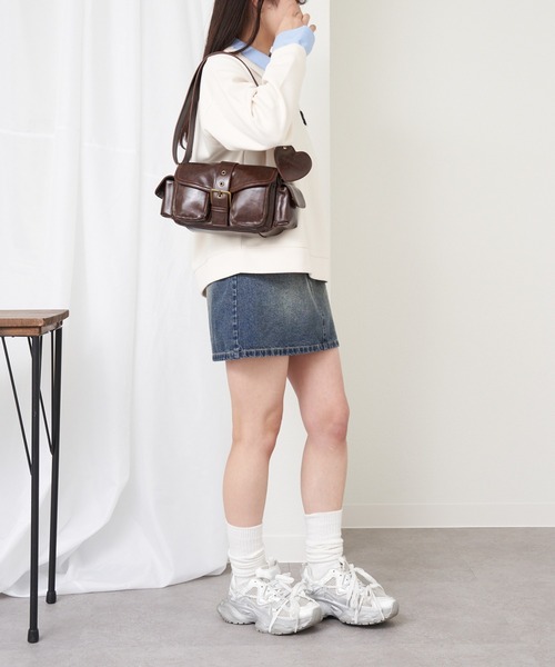 RAY CASSIN（レイカズン）の「チャーム付ショルダーバッグ（ショルダーバッグ・レディース・キャメル/ブラウン/レッド・FREE）」の20枚目の写真