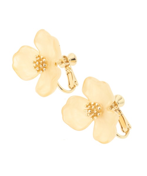 31 Sons de mode（トランテアン　ソン　ドゥ　モード）の「クリアカラーフラワーイヤリング（イヤリング・レディース・クリア/ブルー/ピンク/イエロー・フリー）」の3枚目の写真