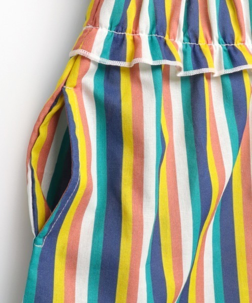 TARKER（ターカー）の「ストライプ柄ワンピース（ワンピース・キッズ・グリーン/イエロー・80/90/100/110/120/130）」の11枚目の写真
