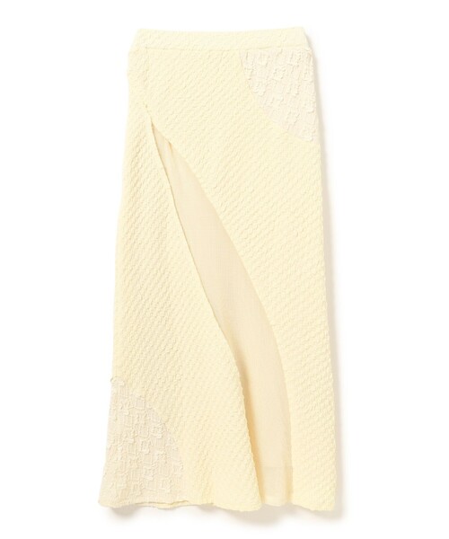 Ray BEAMS（レイビームス）の「ジャカード メッシュ キリカエ スカート（スカート・レディース・ブラック/アイボリー・ONE SIZE）」の8枚目の写真