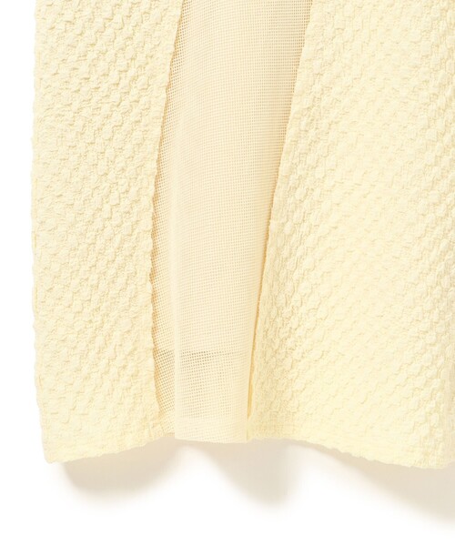 Ray BEAMS（レイビームス）の「ジャカード メッシュ キリカエ スカート（スカート・レディース・ブラック/アイボリー・ONE SIZE）」の9枚目の写真