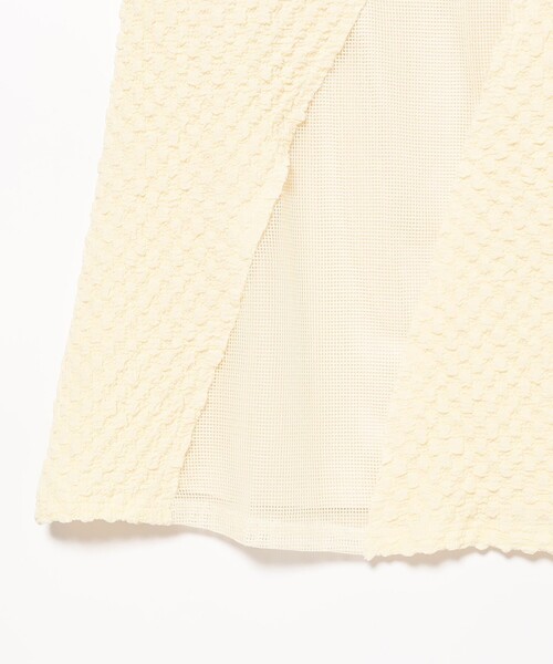 Ray BEAMS（レイビームス）の「ジャカード メッシュ キリカエ スカート（スカート・レディース・ブラック/アイボリー・ONE SIZE）」の13枚目の写真
