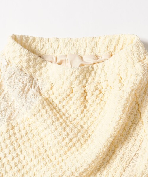 Ray BEAMS（レイビームス）の「ジャカード メッシュ キリカエ スカート（スカート・レディース・ブラック/アイボリー・ONE SIZE）」の15枚目の写真