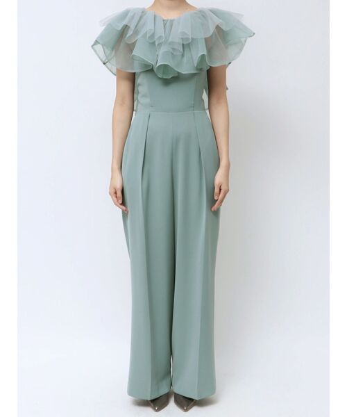 セール】LADYチュールカラーベアパンツドレス（パンツドレス