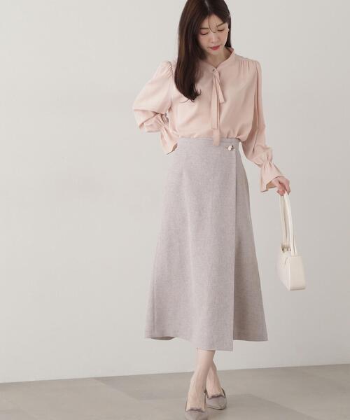 PROPORTION BODY DRESSING(プロポーションボディドレッシング)の「ボウタイブラウス / 1215110302(シャツ/ブラウス・レディース・ホワイト系その他/ピンク/ネイビー・SMALL/MEDIUM)」の10枚目の写真