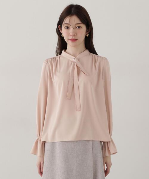 PROPORTION BODY DRESSING(プロポーションボディドレッシング)の「ボウタイブラウス / 1215110302(シャツ/ブラウス・レディース・ホワイト系その他/ピンク/ネイビー・SMALL/MEDIUM)」の11枚目の写真