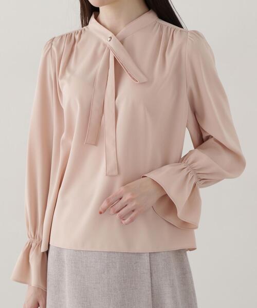 PROPORTION BODY DRESSING(プロポーションボディドレッシング)の「ボウタイブラウス / 1215110302(シャツ/ブラウス・レディース・ホワイト系その他/ピンク/ネイビー・SMALL/MEDIUM)」の14枚目の写真