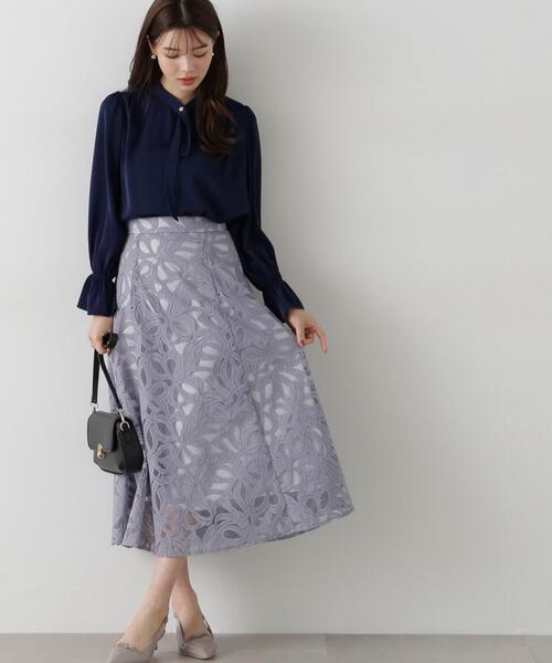 PROPORTION BODY DRESSING(プロポーションボディドレッシング)の「ボウタイブラウス / 1215110302(シャツ/ブラウス・レディース・ホワイト系その他/ピンク/ネイビー・SMALL/MEDIUM)」の20枚目の写真