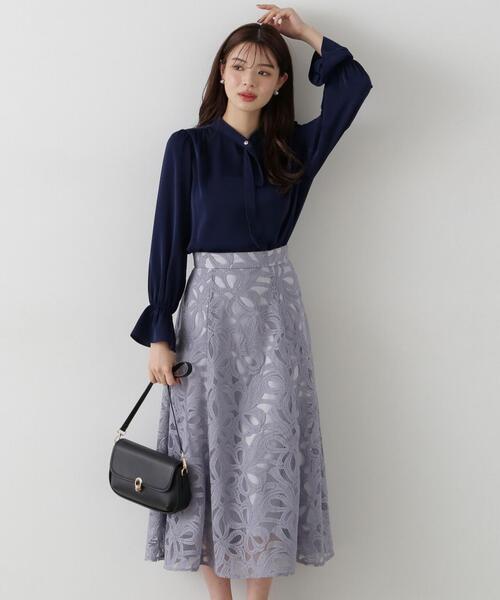 PROPORTION BODY DRESSING(プロポーションボディドレッシング)の「ボウタイブラウス / 1215110302(シャツ/ブラウス・レディース・ホワイト系その他/ピンク/ネイビー・SMALL/MEDIUM)」の21枚目の写真