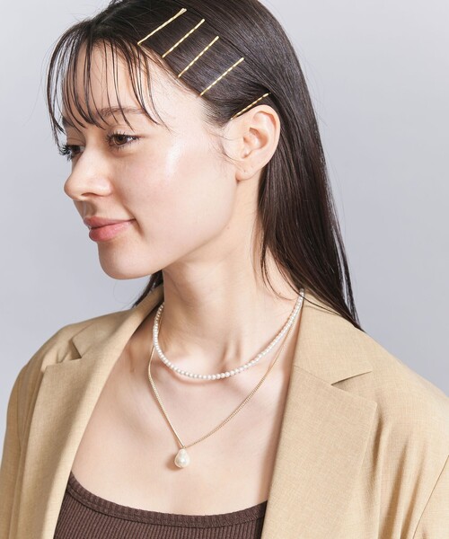 BEAUTY&YOUTH UNITED ARROWS（ビューティーアンドユースユナイテッドアローズ）の「パールモチーフ2連 ネックレス -3WAY-（ネックレス・レディース・ゴールド・FREE）」の2枚目の写真