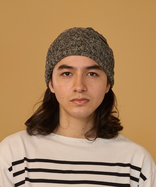 arth（アース）の「arth  Hemp Wave Knit Watch / アース（ニットキャップ/ビーニー・メンズ・グレー/ブラック・57~59cm）」の8枚目の写真