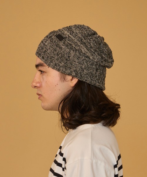 arth（アース）の「arth  Hemp Wave Knit Watch / アース（ニットキャップ/ビーニー・メンズ・グレー/ブラック・57~59cm）」の7枚目の写真