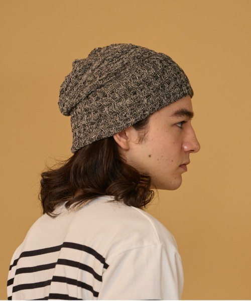 arth（アース）の「arth  Hemp Wave Knit Watch / アース（ニットキャップ/ビーニー・メンズ・グレー/ブラック・57~59cm）」の4枚目の写真