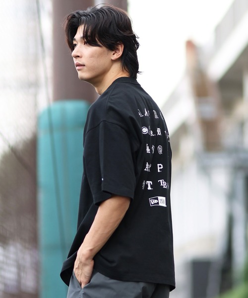NEW ERA(ニューエラ)の「NEW ERA/ニューエラ 半袖Tシャツ バックプリント オーバーサイズ 14410063/14410064(Tシャツ/カットソー・メンズ・ブラック/ホワイト・M/XL/XXL/L)」の13枚目の写真