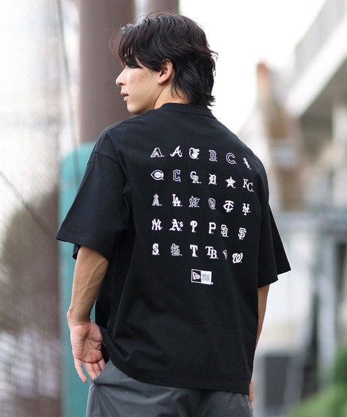 NEW ERA(ニューエラ)の「NEW ERA/ニューエラ 半袖Tシャツ バックプリント オーバーサイズ 14410063/14410064(Tシャツ/カットソー・メンズ・ブラック/ホワイト・M/XL/XXL/L)」の14枚目の写真